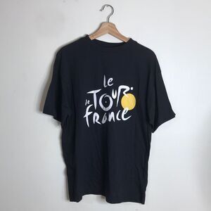 Official le Tour de France black big print T-shirt size medium